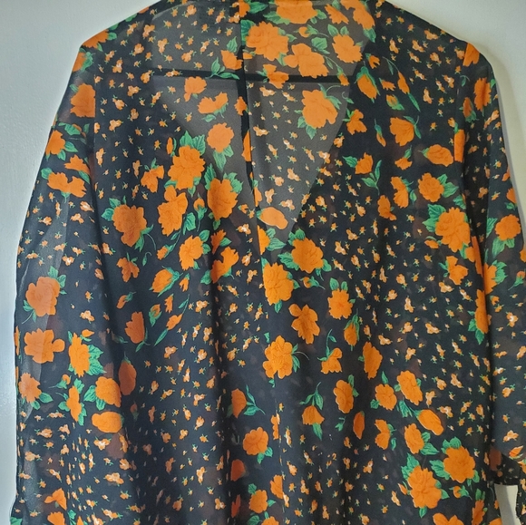 Stunning  Sheer Floral Blouse - Picture 4 of 8